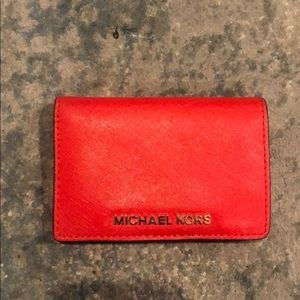 Michael Kors red wallet